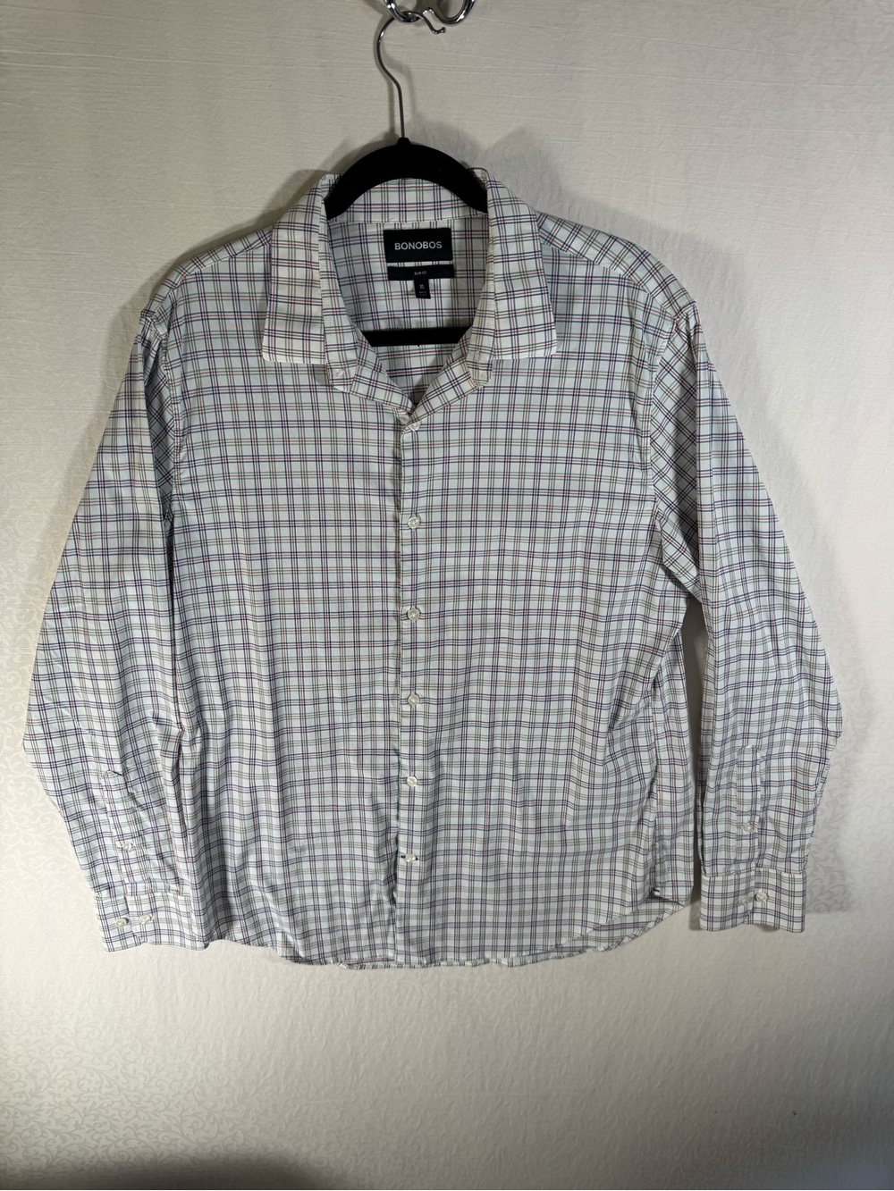 Bonobos XL Slim Fit Plaid Button Down Shirt – Multicolor